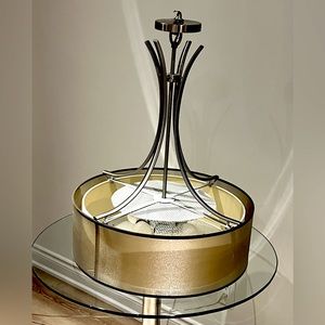 Round Golden ceiling light